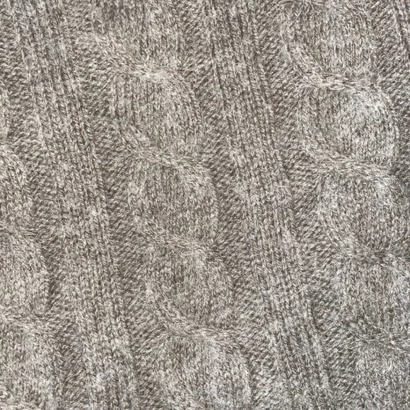 Iperico Cable Knit Alpaca/Wool Blend Poncho Made in Italy OS - Picture 4 of 7